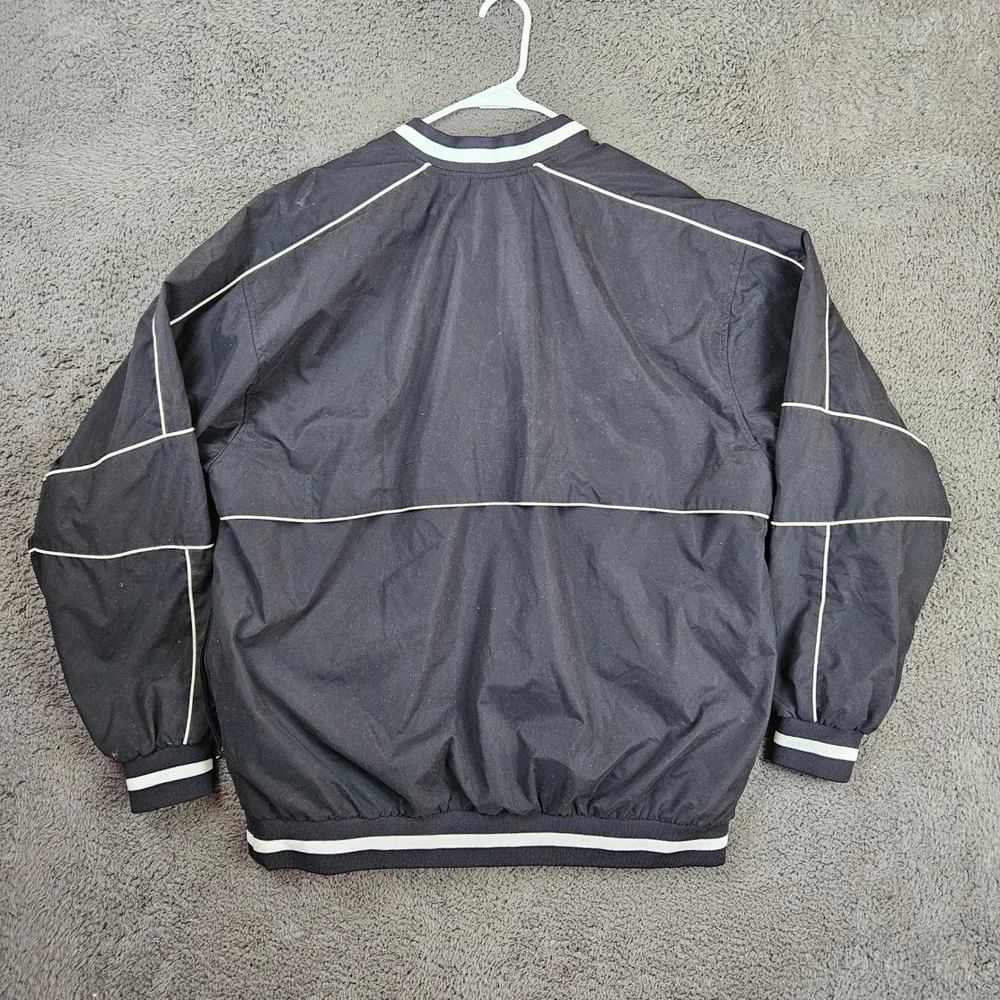Nike Golf Mens XXL Black White V-Neck Windbreaker Pullover